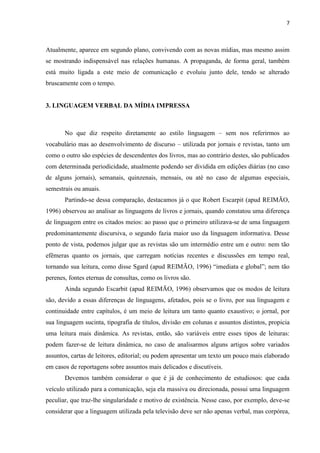 Seminário sobre a mídia impressa 