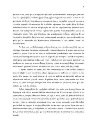 Seminário sobre a mídia impressa 