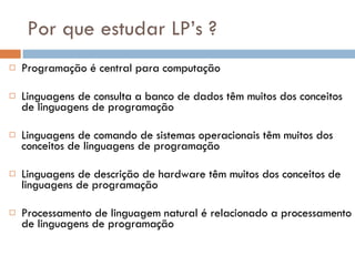 Paradigmas De Linguagem De Programação. | PPT
