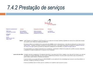 7.4.2 Prestação de serviços

 