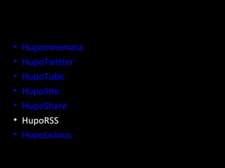 •   Hupomnemata
•   HupoTwitter
•   HupoTube
•   HupoSite
•   HupoShare
•   HupoRSS
•   HupoLicious
 