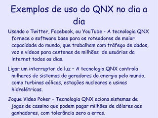 Isso permite que o usuário desligue as partes do microkernel que não serão utilizadas sem afetar o desempenho do OS em sí, os servers não utilizados apenas não irão rodar. 