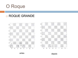O Roque
 ROQUE GRANDE
antes depois
 