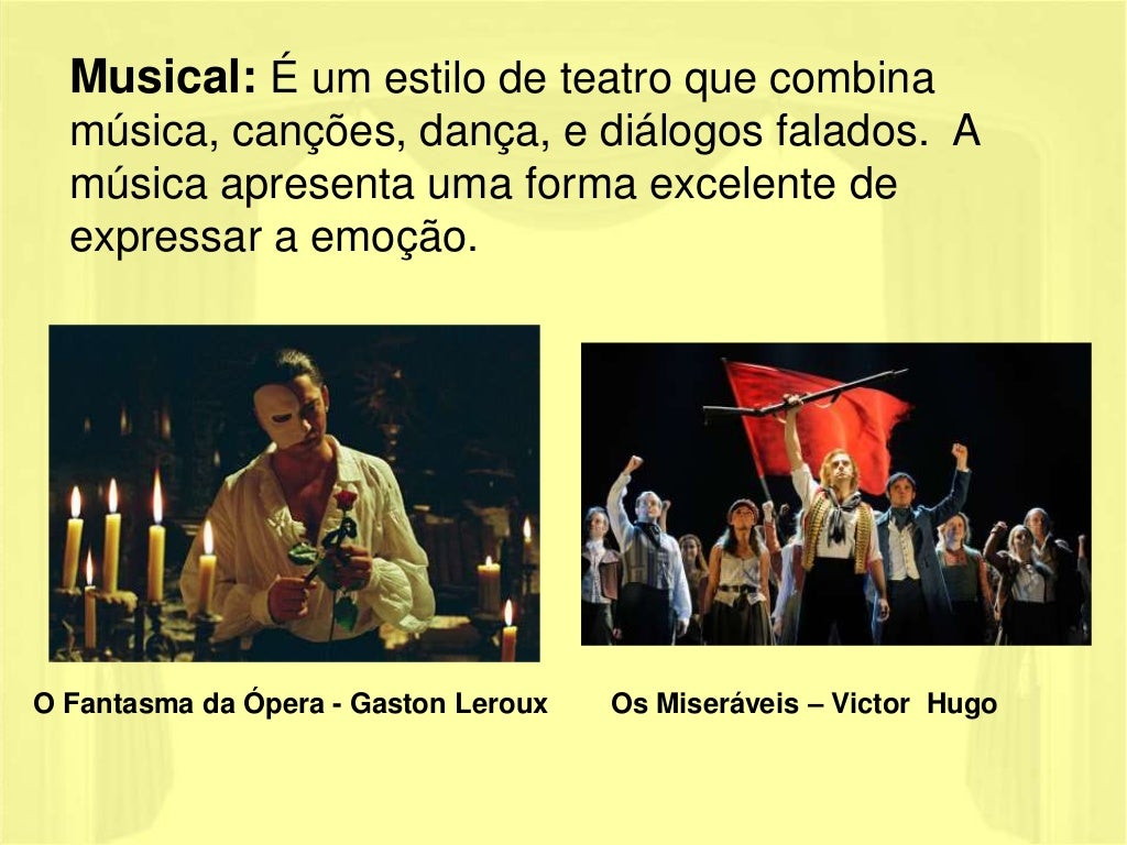 Escolha Dois Gêneros Teatrais Que Não Foram Explicados