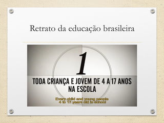 Retrato da educação brasileira  