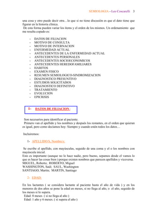 Semio Historia Clinica