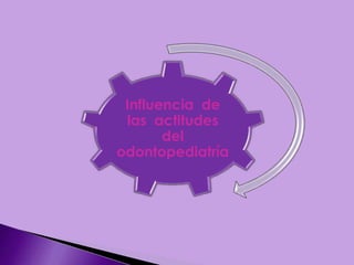Influencia de
las actitudes
del
odontopediatría
 