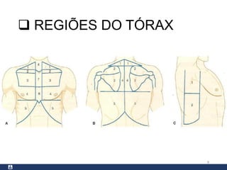  REGIÕES DO TÓRAX
8
 