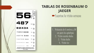 SEMIOLOGÍA DE LA VISIÓN MEDICINA PARA ESTUDIANTES | PPTX