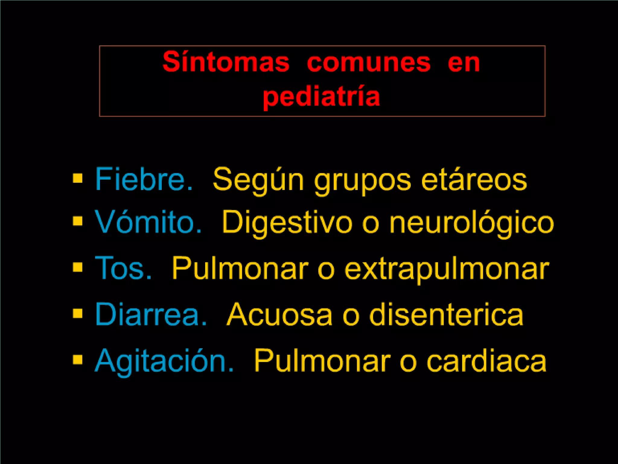 Semiología Pediatrica