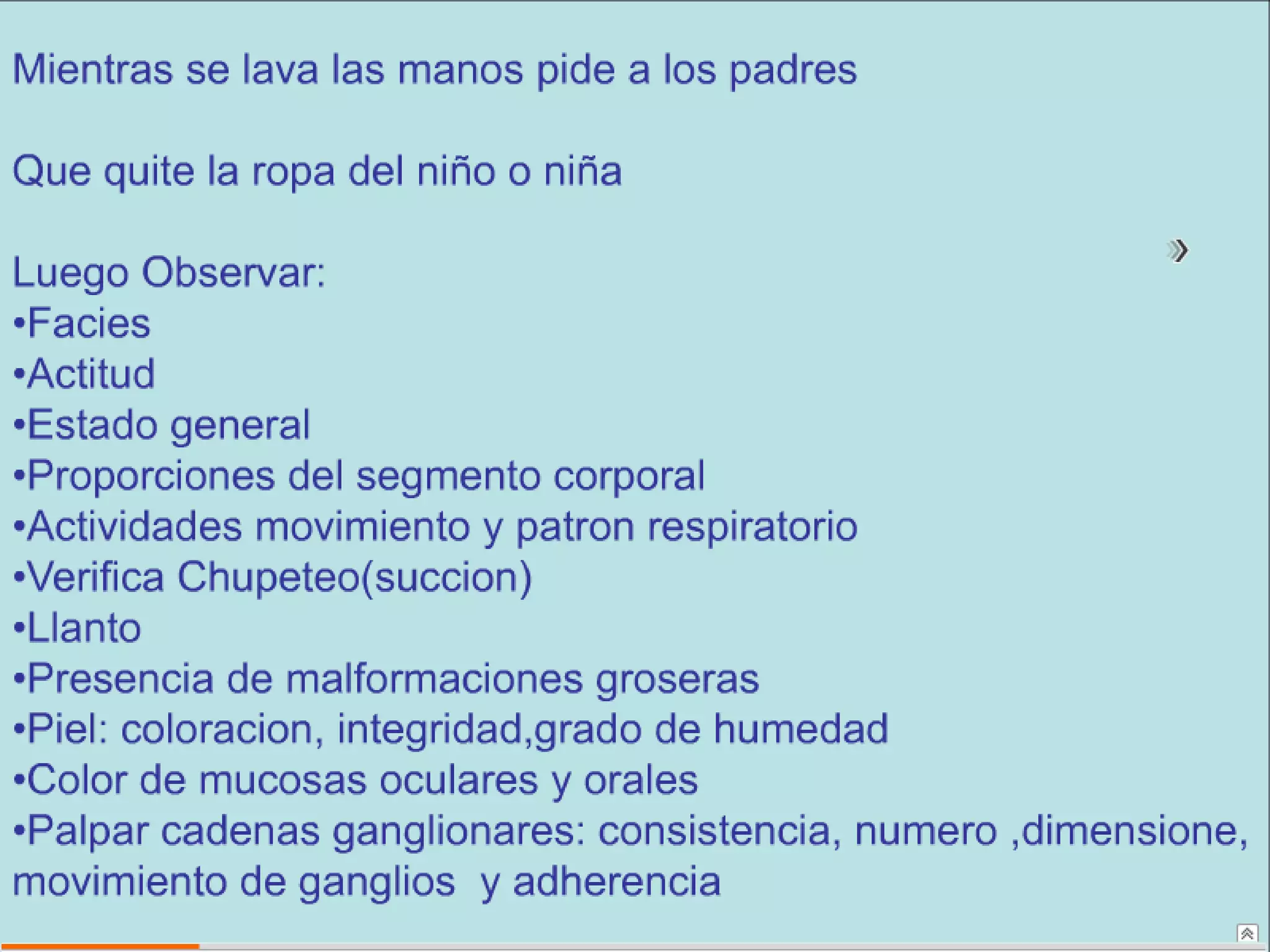 Semiología Pediatrica