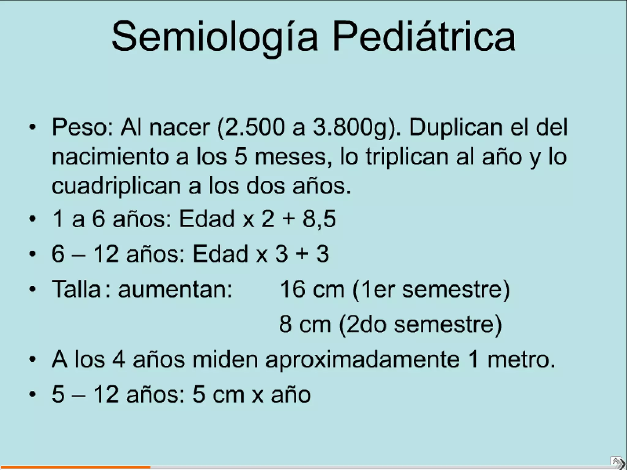 Semiología Pediatrica