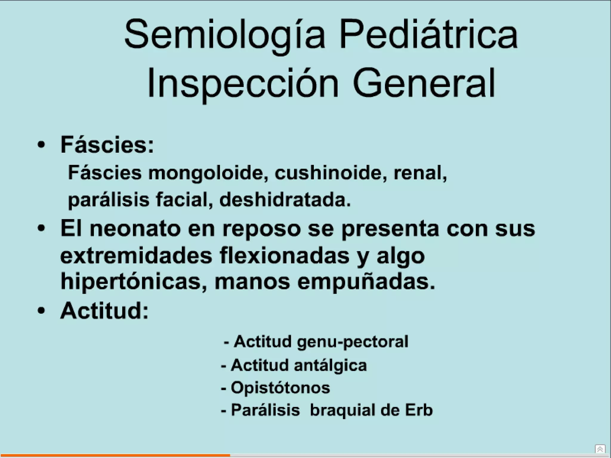 Semiología Pediatrica