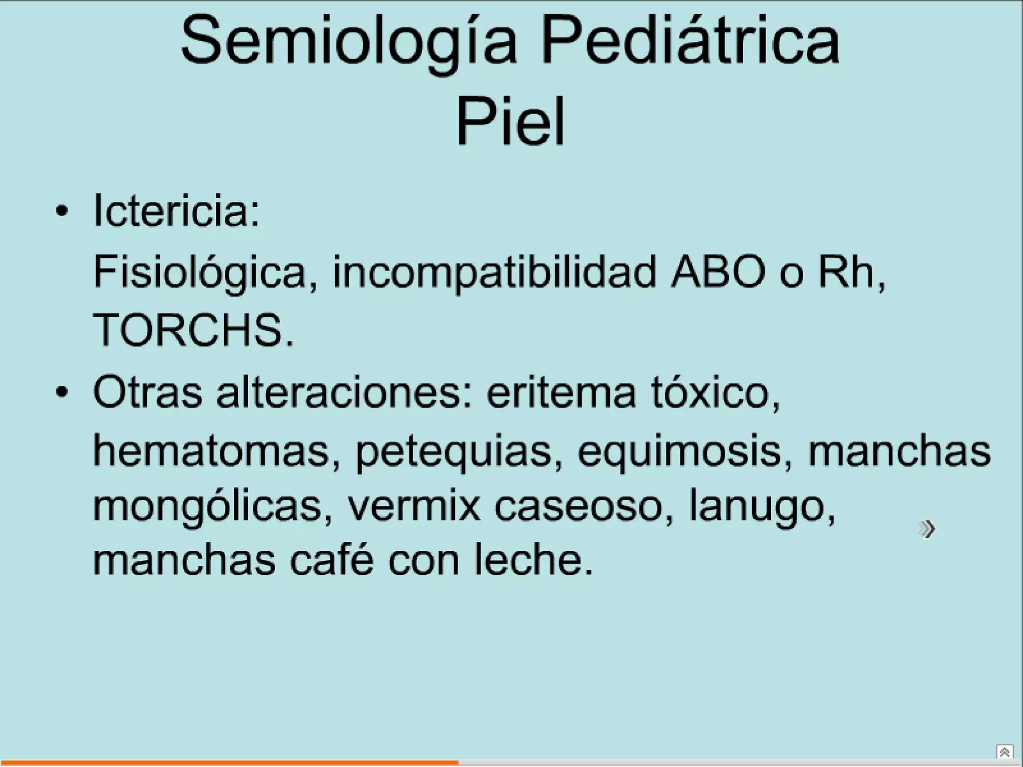 Semiología Pediatrica