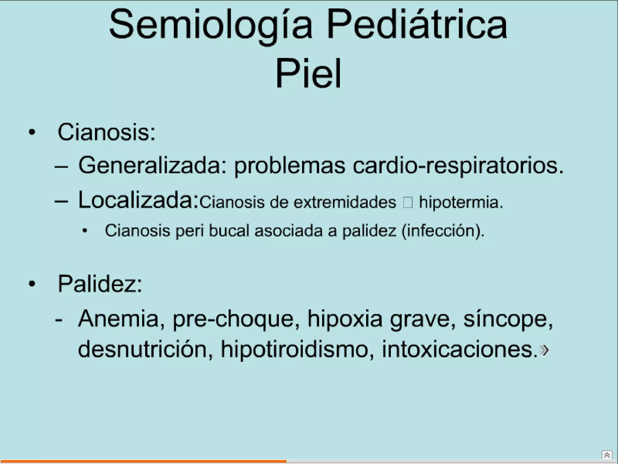 Semiología Pediatrica