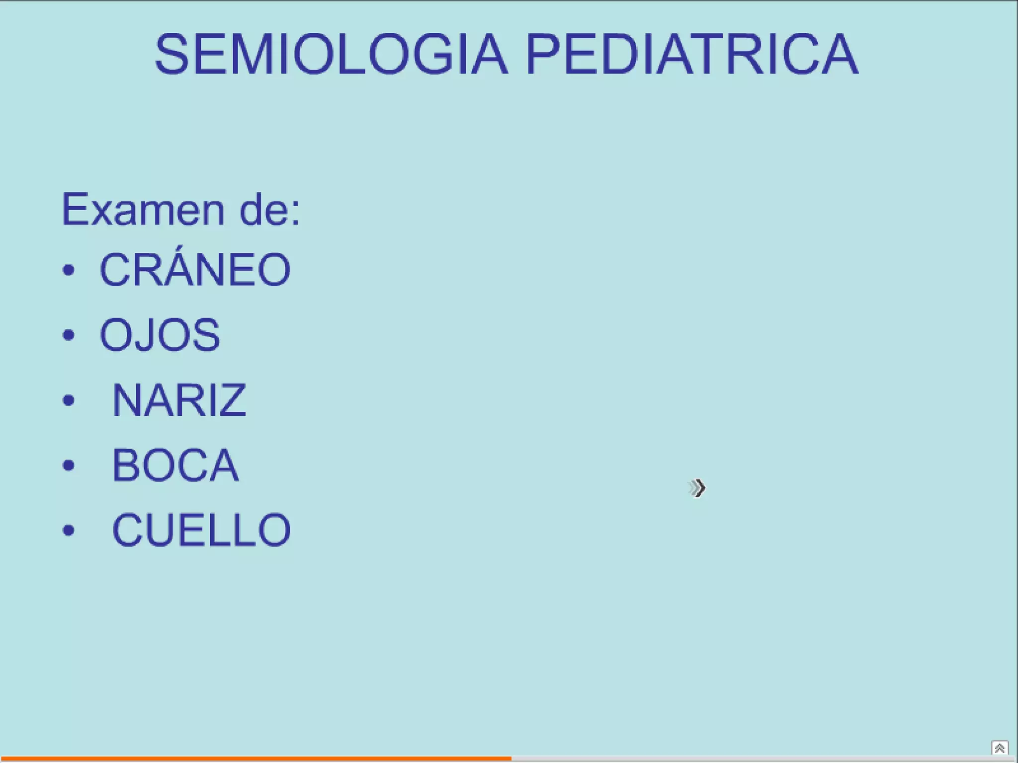 Semiología Pediatrica