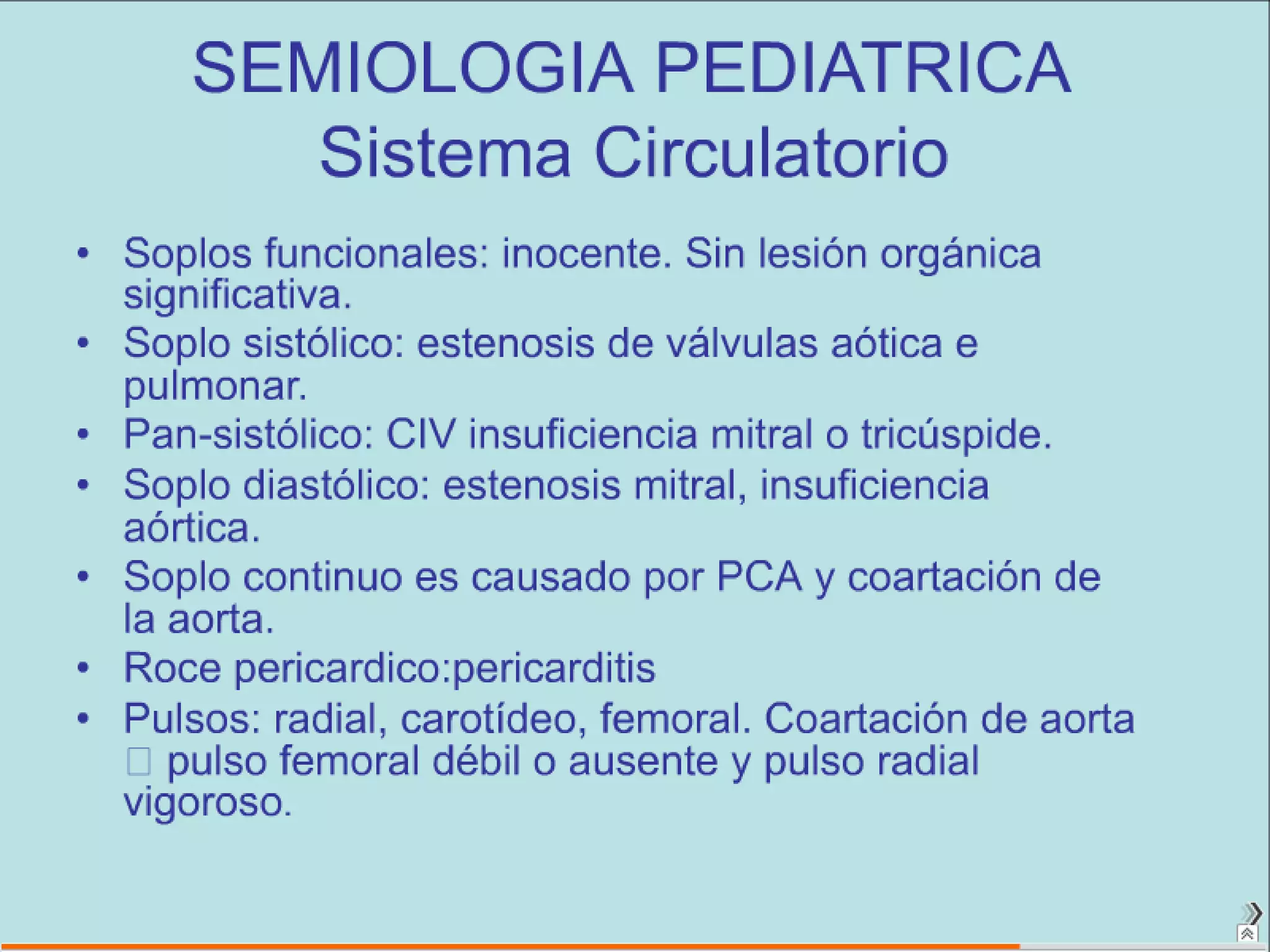 Semiología Pediatrica