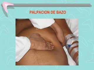 PALPACION DE BAZO
 