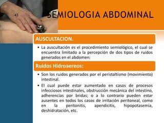 SEMIOLOGIA ABDOMINAL43