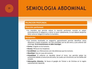 SEMIOLOGIA ABDOMINAL77