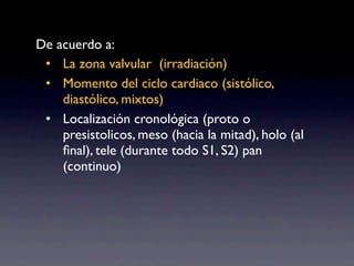 Semiologia cardiorespiratorio presentacion est | KEY
