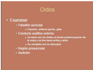 Semiologia de la Cabeza