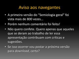 Semiologia Geral V2