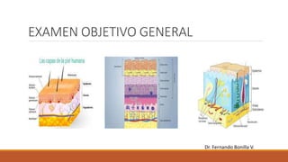 EXAMEN OBJETIVO GENERAL
Dr. Fernando Bonilla V.
 
