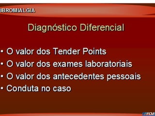 Prognóstico
• uniformemente ruim no atendimento
rotineiro desinformado, mesmo com
envolvimento multidisciplinar, i.e.,
fisio/psico/médico
• pouco melhor com clínicos cuidadosos, lentos,
atitude suportiva
• equipes multidisciplinares
• crônicos, severidade oscilante
 