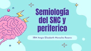 Semiología
del SNC y
periferico
IRM Angie Elizabeth Morocho Rosero
 