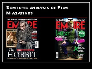 Semiotic analysis of Film Magazines 