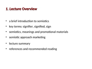 Semiotics for business studies and management | PPT