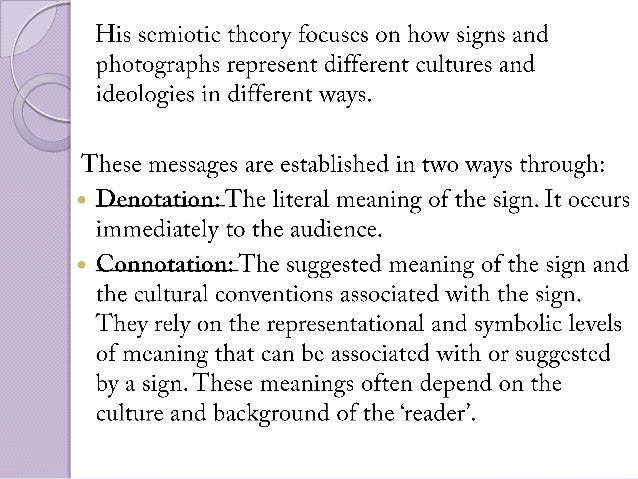 Semiotics in marketing image