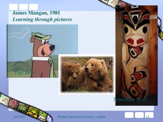 James Mangan , 1981 Learning through pictures Yogi Bear Tsimshian Bear   