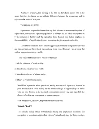 Semiotics Final