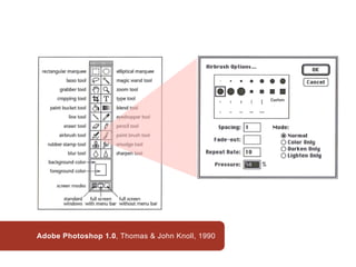 Adobe Photoshop 1.0, Thomas & John Knoll, 1990
 