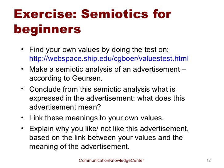 semiotics for beginners semiotic analysis