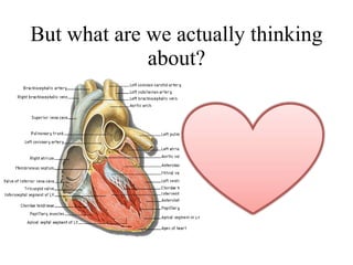 But what are we actually thinking about? 