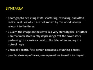 Syntagm Example Semiotics Nat Geo Covers | PPT
