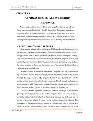 Seminar report on GPS based Space Debris Removal System | PDF