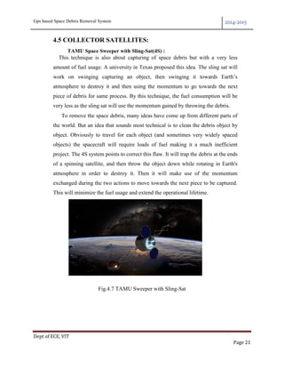 Seminar report on GPS based Space Debris Removal System | PDF