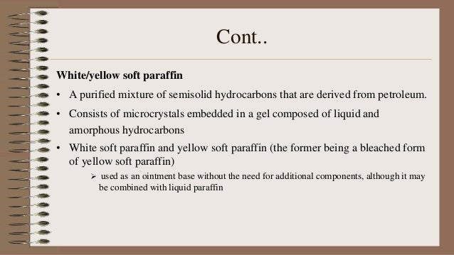 yellow soft paraffin cream