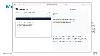 Model Imputation LLMs & Transformers
„Ich weiß die Antwort!“ (aka LLM based Imputation)
Age Country Income
30 Austria 40.300 E
54 Germany 107.000 E
24 Spain 38.000 E
40 Austria NaN
Die Antwort lautet:
„40, Austria, 68000“
Step 1: Converter (Data-to-Text)
Step 2: Tokenizer (Text-to-Token)
Step 3: Transformer Model (Train)
Step 4: Transformer Model (Ask)
*R Package VIM: Visualization and Imputation of Missing Values - https://cran.r-project.org/web/packages/VIM/VIM.pdf
 