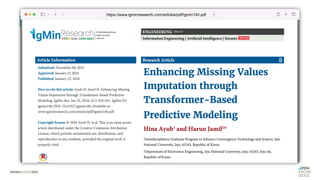 Model Imputation LLMs & Transformers
„Ich weiß die Antwort!“ (aka LLM based Imputation)
Age Country Income
30 Austria 40.300 E
54 Germany 107.000 E
24 Spain 38.000 E
40 Austria NaN
*R Package VIM: Visualization and Imputation of Missing Values - https://cran.r-project.org/web/packages/VIM/VIM.pdf
Age Country Income
30 Austria 40.300 E
54 Germany 107.000 E
24 Spain 38.000 E
40 Austria 68.000
https://www.igminresearch.com/articles/pdf/igmin140.pdf
 