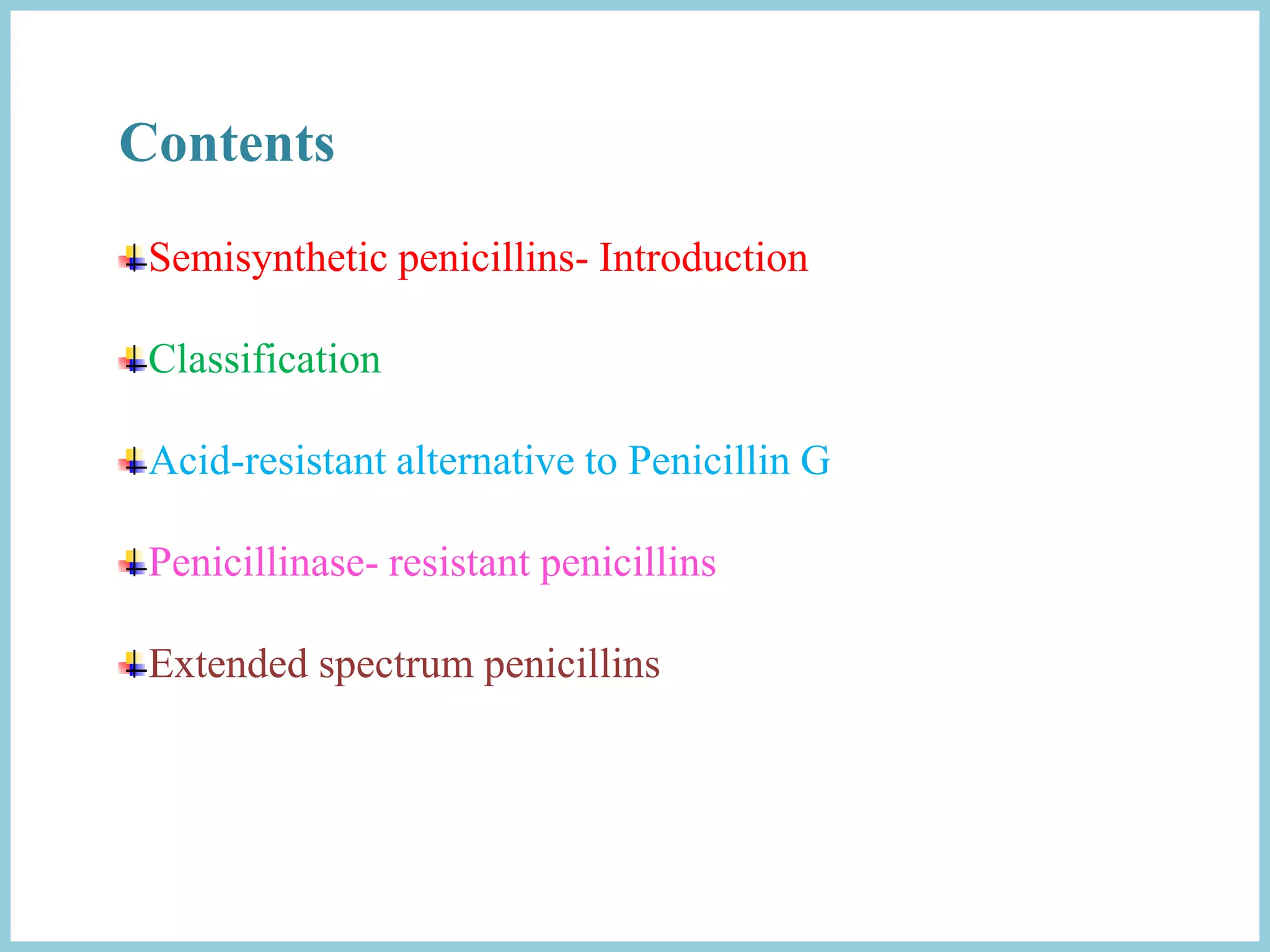 Semisynthetic Penicillins PPT