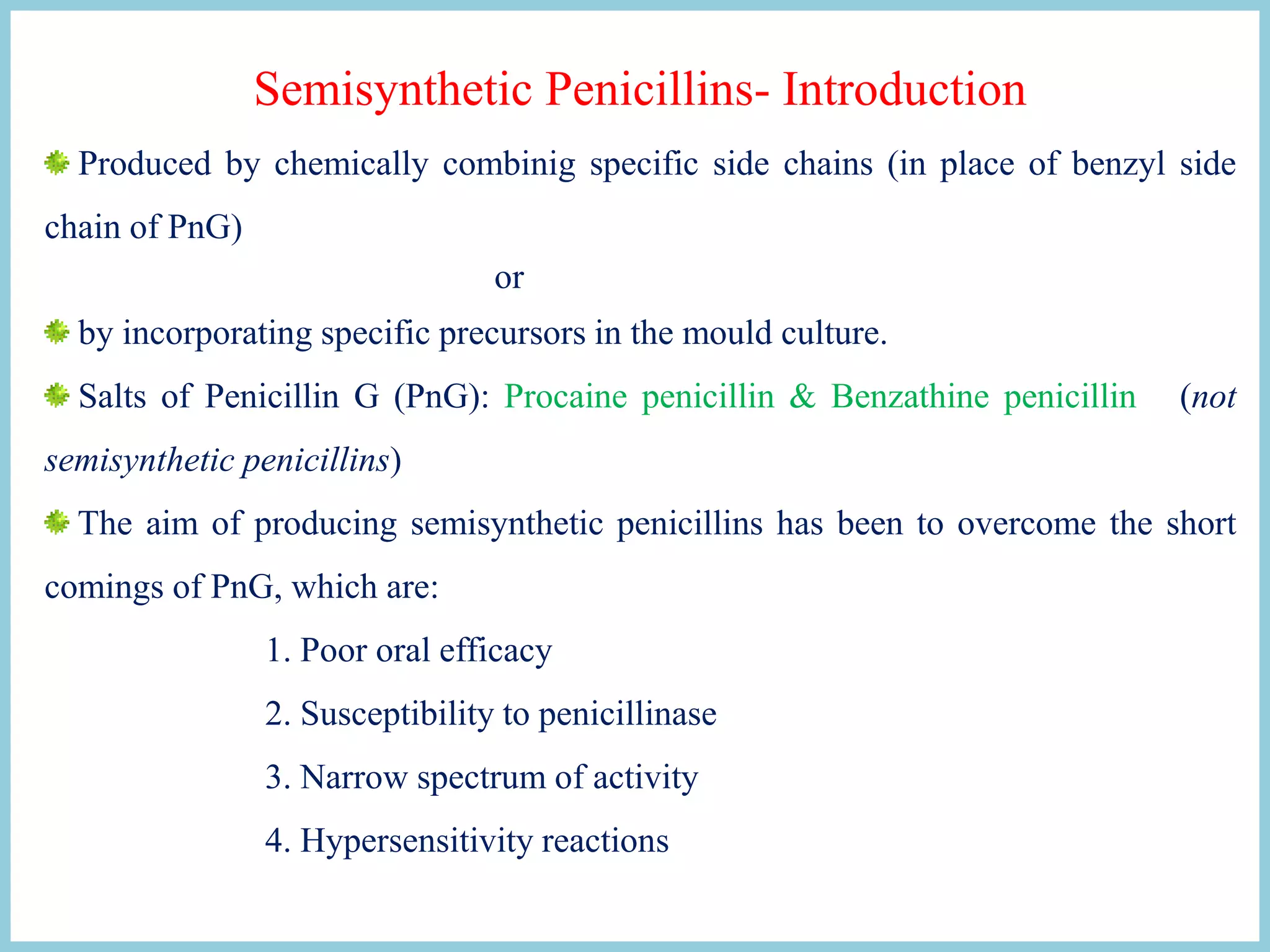 Semisynthetic Penicillins PPT