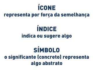 Semiótica - ícone, índice e símbolo