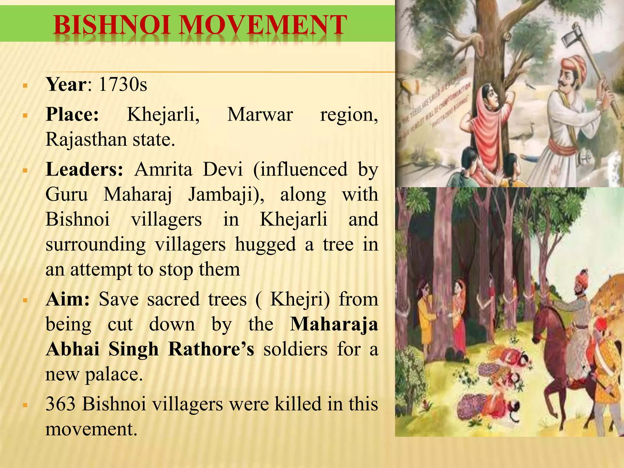 Marwar Tree Contribution of Indian environmentalist | PPTX