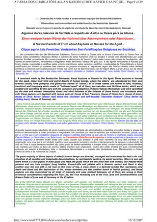 Observações e notas escritas e acrescentadas aqui por Der Beobachter Edelweiß:
Observations and notes written and added here by Der Beobachter Edelweiß:
Übersetzt von portugiesisch sprache in englische und deutsche Sprachen durch Der Beobachter Edelweiß
Algumas duras palavras da Verdade a respeito de Asilos ou Casas para os Idosos...
Einen wenigen harten Wörter der Wahrheit über Altenwohnheim oder Altenhäuser...
A few hard words of Truth about Asylums or Houses for the Aged...
Clique aqui e Leia Previsões Verdadeiras Sem Falsificações Religiosas ou Sectárias.
Um comentário feito por Der Beobachter Edelweiss: Sobre os Asilos ou Casas para os Idosos: Estes asilos ou Casas Para os
Idosos, estes verdadeiros depósitos fétidos e pútridos de seres humanos onde os anciãos e anciãs são abandonados por suas
próprias famílias normalmente têm nomes pomposos e glamorosos de “santos”; todos estes nomes são nomes de fraudulentos, são
nomes de santos fictícios, inexistentes e imaginários todos eles feitos “santos” do "pau oco", é são figuras embusteiras e fictícias que
foram criadas, inventadas e santificas pelos próprios mentirosos, pelos vampiros, pedófilos, e pederastas de Roma/Vaticano e foram
santificados por homens e mulheres eles mesmos os próprios escravos e seguidores cegos das falácias destes cultos deístas
heréticos e errôneos estes asilos possuem nomes tais como: Lar de São Francisco, Lar de Virgem Maria, Lar de Jesus, Lar de Chico
Xavier (por favor clique aqui e leia sobre este verdadeiro charlatão e “médium canalizador” auto iludido Chico Xavier), Lar de
Emanuel, etc.
A comment made by Der Beobachter Edelweiss: About Asylums or Houses for the Aged: These asylums or houses
for the aged, these truly fetid and putrid depots of human beings, where the elderly are abandoned by their own
families usually have pompous and glamorous names of “saints”; all of these names are names of fake, fictitious,
inexistent and imaginary saints made of "hollowed wood" all of them, are swindlers and fictitious saints, which were
created and sanctified by the liars and the vampires and pedophiles of Rome/Vatican themselves and were sanctified
by the men and women themselves slaves and blind followers of the fallacies of these heretic and erroneous deist
cults these asylums are baptized with names such as: House of San Francisco, House of Virgin Mary, House of Jesus,
House of Chico Xavier (please read about this charlatan and self-deluded "channeler medium" Chico Xavier by
clicking here), House of Emanuel, etc.
Eine Anmerkung geschrieben von Der Beobachter Edelweiß: Über Altenwohnheim oder Altenhäuser: Diese Altenwohnheim oder
Altenhäuser, diese wirklich übel riechende und verweste Depots oder Warenlager von Menschen, wo die Älteren, durch ihre eigenen
Familien, verlassen werden, normalerweise haben gespreizte pompöse und glanzvolle Namen von "Heiligen"; alle diese Namen sind
Namen der Fälschung frei erfunden inexistent und imaginäre Heilige machten nur von ausgehöhltes Holz, sie alle sind Schwindler
und fiktive Heilige, welches wurde von den Lügnern und den Vampiren und Pädophilen von Rom/Vatikan selbst geschaffen und
geheiligt und wurde durch den Gläubigen Männern und Frauen sich selbst irreführen und versklaven und blinde Anhänger von den
Trugschlüssen von diesem falschen, irren, fanatischen und irrtümlichen Gottkulten geheiligt, die diese Altenhäuser mit Namen zum
Beispiel: Haus von Heilige Franciskus, Haus von Jungfrau Maria, Haus von Jesus, Haus von Chico Xavier (Klicken Sie hier bitte, um
zu lesen mehr darüber diesen Scharlatane und selbst getäuschtes <channeler medium> Chico Xavier), Haus von Emmanuel, usw.,
usf.
A grande maioria destes depósitos de seres humanos anciãos é dirigida são administrados e mantidos por cultos deístas e igrejas de
todas as denominações e cores possíveis e imagináveis, são mantidas por centros espíritas, por sociedades secretas, (existe uma
por ai a fora que é um verdadeiro chiqueiro de cabras e cabritas fedorentos os que são os homens e mulheres cegos, pessoas
Pseudo-Sábias, os Sabichões, e as Sabichonas, os Verdadeiros Rola-Bostas Arrogantes e bodes expiatórios e laranjas com um
avental maçônico e também existe ainda uma outra; aquela cujo símbolo é uma rosa vermelha na cruz das mentiras e da
enganação, uma cruz que é um símbolo maldito e que representa somente a morte e o derramamento de sangue e a destruição da
vida na Terra e cujos membros também são outro grupo de bodes expiatórios e laranjas tolos), e estes asilos para idosos também
são mantidos por todos os tipos de crentes débeis mentais auto enganados, todos eles estão errados em suas considerações
errôneas em relação à Verdadeira Vida, a Verdadeira Humanidade e a respeito das Verdadeiras Leis, Mandamentos e Ordem
Férrea do Amor e da Harmonia da Criação.
The great majority of these depots of elderly human beings are directed, managed and maintained by deist cults and
churches of all possible and imaginable denominations, by spiritualistic centers, by secret societies, (there is one out
there which is a real pigsty of male goats and fetid she goats which are the blind men and woman, the Pseudo-Wise
persons and are truly arrogant dung beetles, Know-it-Alls and patsies with a Masonic apron) and there is also
another one; the one with a red rose on the cross of lies, a cross which is a damned symbol that represents only
death and blood and the destruction of life, whose members are also another bunch of foolish patsies), and these
asylums are also maintained by all kinds of mentally sick ones mislead believers, all of them are wrong in their
erroneous considerations regarding the True Life, the True Humanity and of the True Laws and Commandments and
Brazen Order of Love and of Harmony of the Creation.
Die große Mehrheit dieser Depots von älteren Menschen wird geleitet, von Gottkulten und Kirchen von allen möglichen und
denkbaren Gruppen durch spiritualistischen Zentren von geheimen Gesellschaften verwaltet und behauptet (es gibt einen von ihnen
da, das ein wirklicher Schweinestall von männlichen übel riechende Ziegenböcken und stinkenden Zicklein ist, die die blinden Männer
und die blinde Frauen, unecht, Pseudo-Weisen Personen sind, und sind wirklich arrogante Mistkäfer, Besserwisser und
Einfaltspinseln mit einer Freimaurerschürze) und da es gibt auch noch einen; die mit einer roten Rose auf dem Kreuz von Lügen, ein
Kreuz, das ein verdammtes Symbol ist, das nur den Tod und Blut und die Zerstörung des Lebens darstellt, und deren Mitglieder sind
auch eine andere bündeln von dummer Einfaltspinseln), und diese Altenhäuser werden auch behauptet durch von allen möglichen
Arten von geistig kranken irreführen Gläubige, allen von ihnen sind falsch in ihren irrtümlichen Erwägungen bezüglich des wahren
Lebens, die wahre Humanität, und von den wahren Gesetzen und Geboten und ehernen Ordnung der Liebe und Harmonie der
Schöpfung.
Page 9 of 29A FARSA DOS CHARLATÕES ALLAN KARDEC,CHICO XAVIER E SAINT GE...
15/12/2007http://www.truth777.00freehost.com/kardecxavierdpt.htm
 
