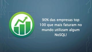 90% das empresas top
100 que mais faturam no
mundo utilizam algum
NoSQL!
 